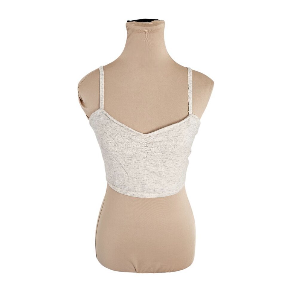 Wilfred Aritzia Cashmere Wool Blend Sphagetti Strap Cropped Top Sz L